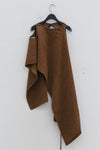 OUDE WAAG Washing denim shawl top OW-23SS-TP02 reddish brown
